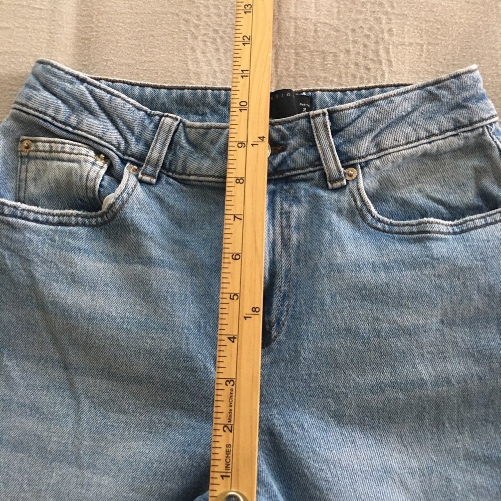 ASOS Design Mid Rise Flared Jean Light Denim Wide Leg 26/26 actual 26/25 Petite - Picture 6 of 11